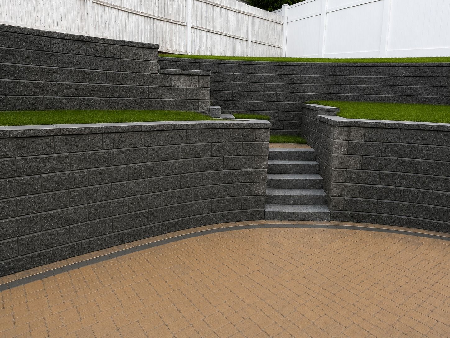 Tiered Retaining Wall