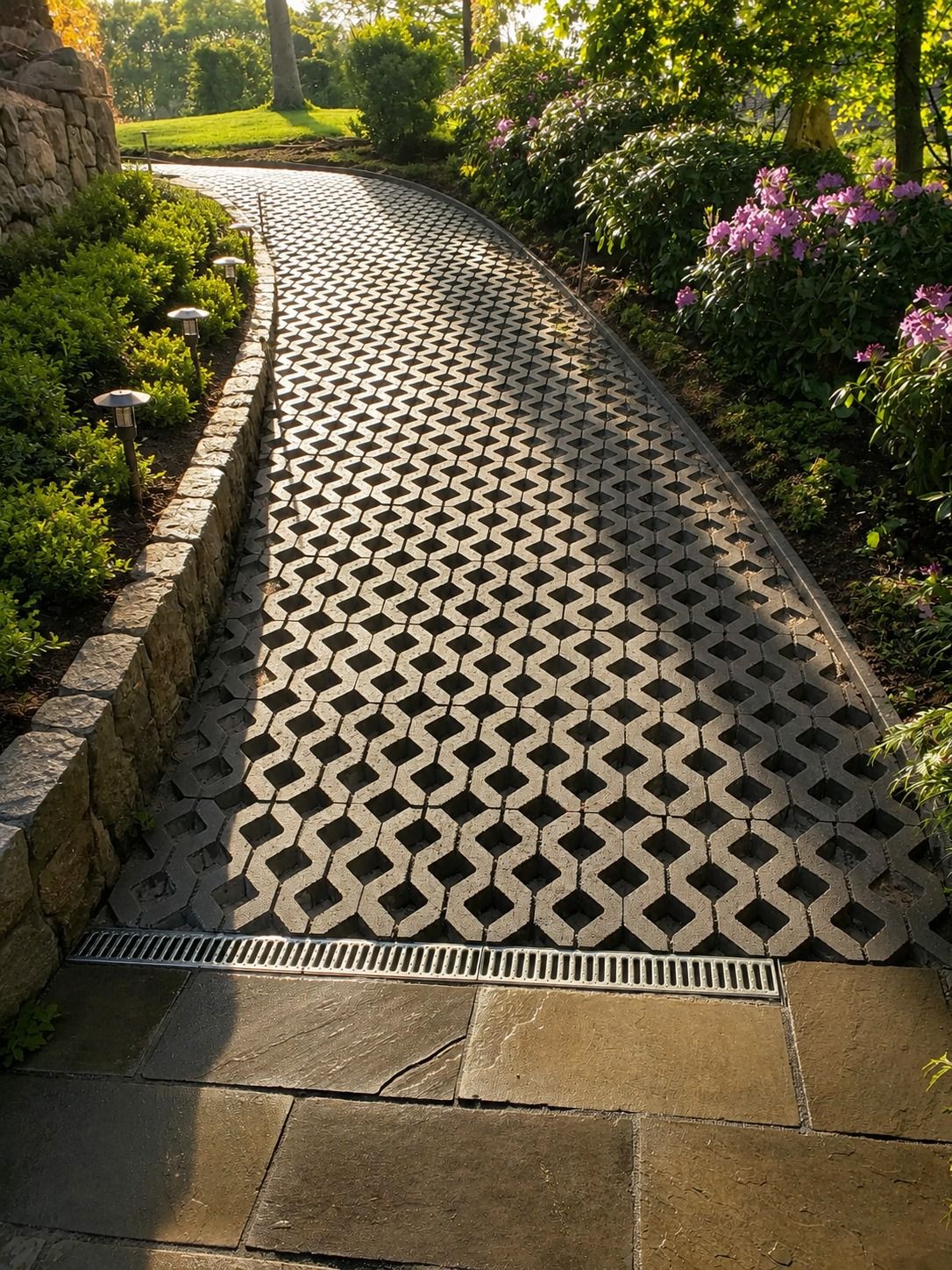 Garden Entry Paver Drive