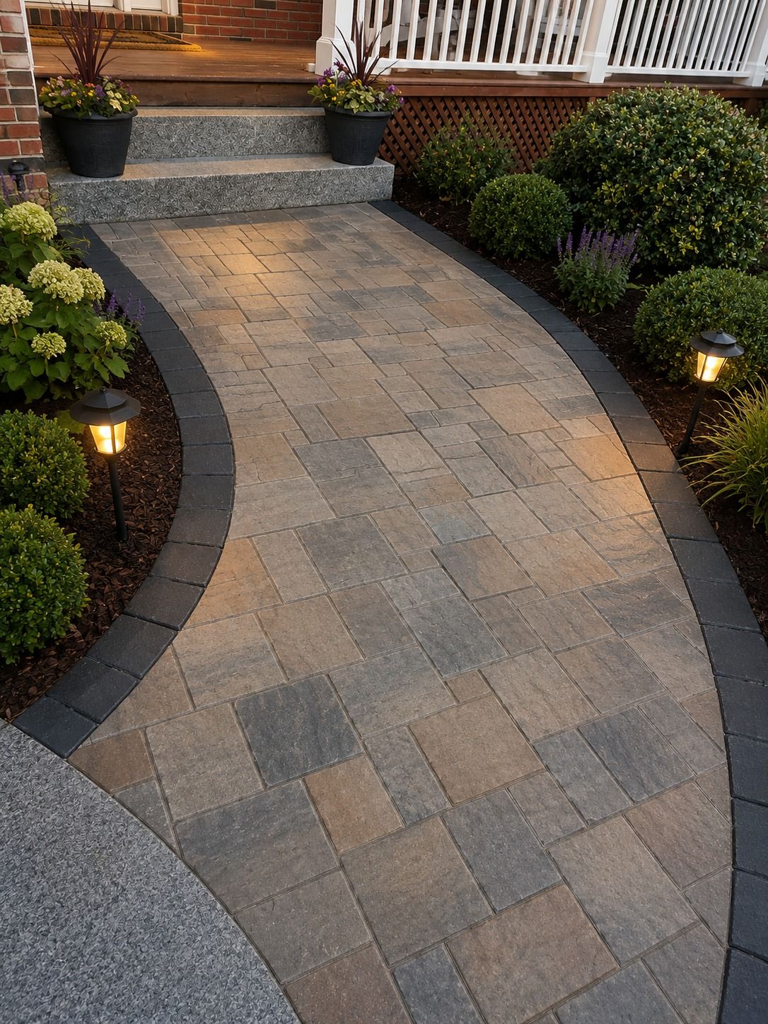 Front Walkway & Planting Edge