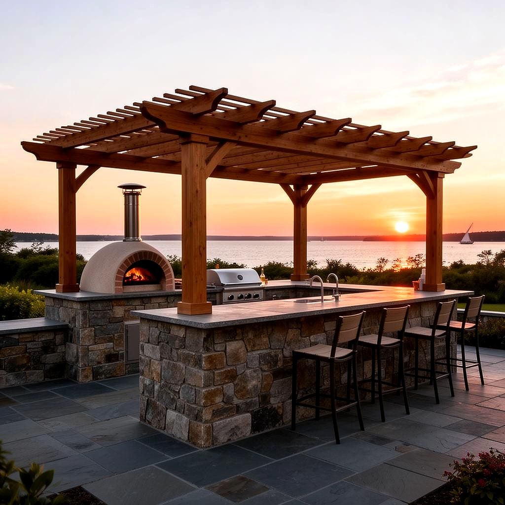 Outdoor Kitchen & Fireplace Suite